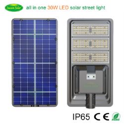 New style All ine one style Flexible adjusting 30W solar street light / lamp for courtyard lighting 