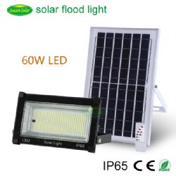 New style 60W solar flood light with LiFePO4 battery for garden lighting